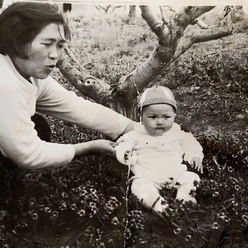 Korean Mom with baby