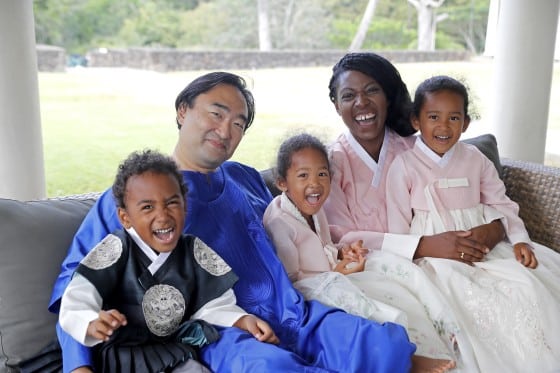Africa Yoon with her family