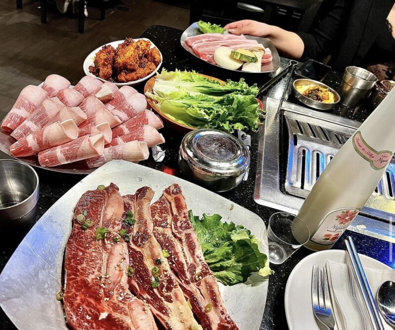 Korean BBQ dinner at Hoban Korean BBQ